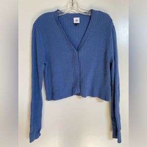 Cornflower blue cropped cabi sweater